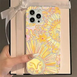 Abstract Sunshine & Ocean Print Phone Case for Xiaomi Redmi Note 13 12 Pro Plus 4G 5G 13C 12C 11 11S 10 10S 12S Shockproof Cover