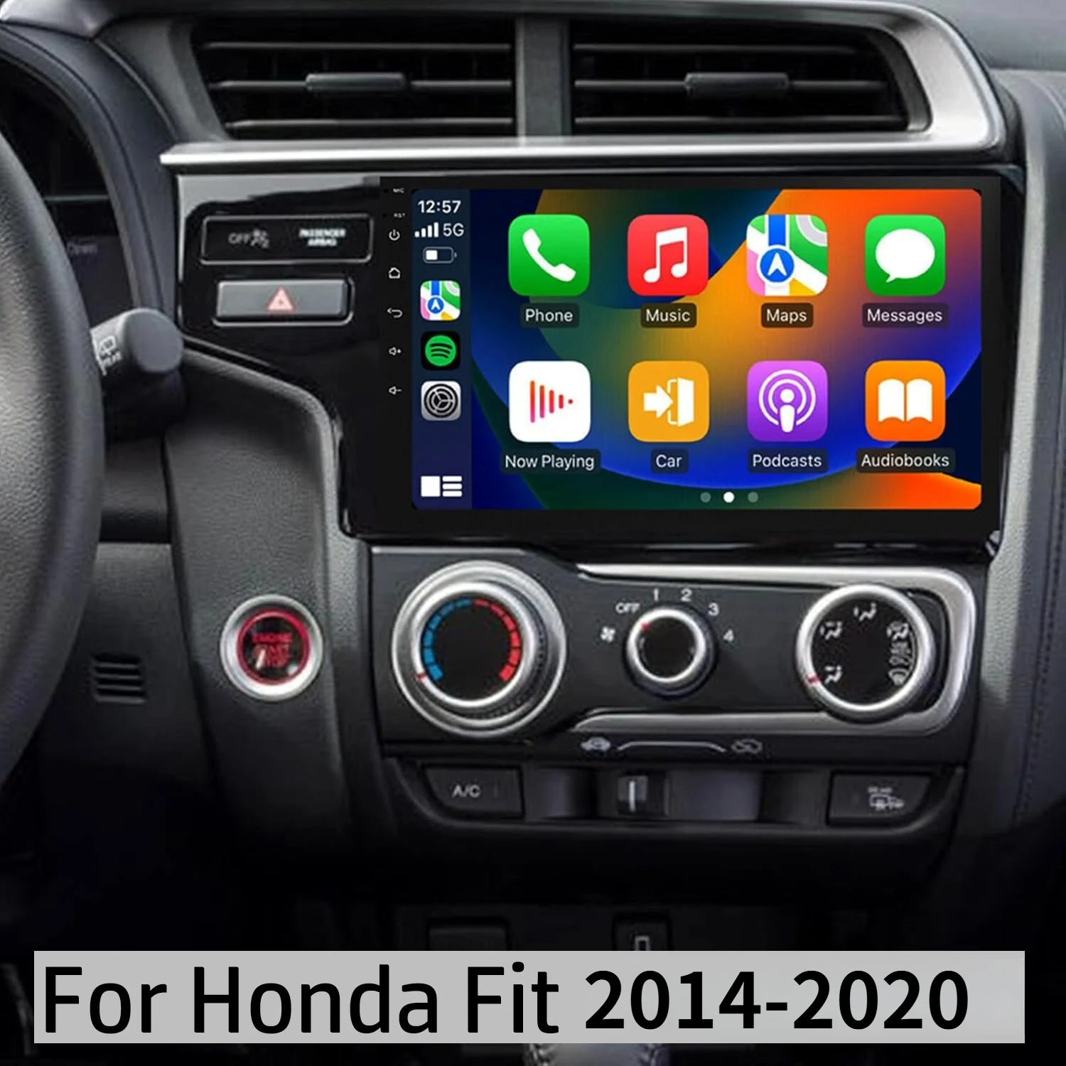 

Автомагнитола 32 ГБ Android 13 с GPS-навигатором и поддержкой CarPlay, 9 дюймов, совместима с Honda Fit 2014-2020, автомобильные аксессуары