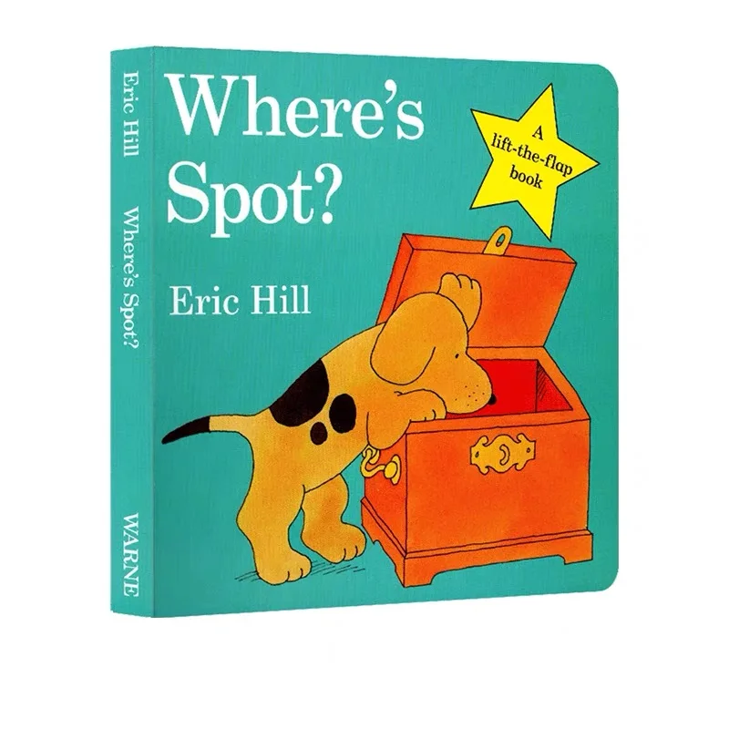 Where's Spot? Lift-the-Flap Card Books, Interactive Game Books, Early Childhood English Learning, Preschool Educational