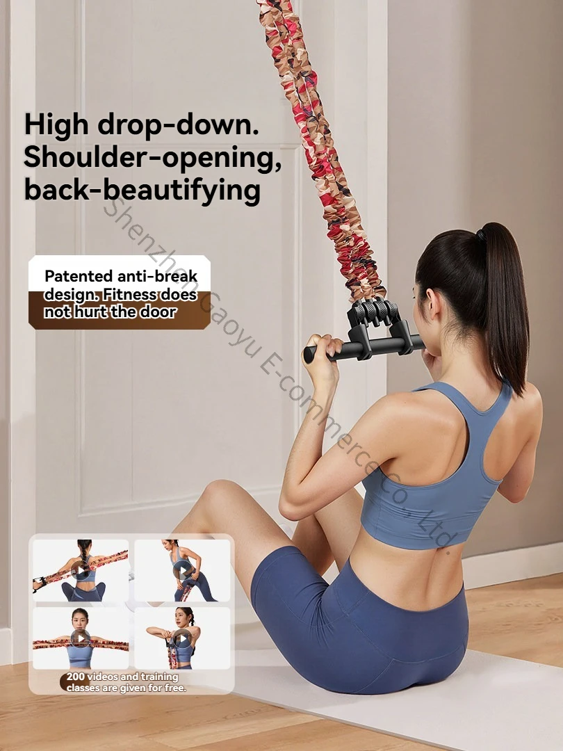 Rally Device, Female Back Opening Artifact,  Female Home Hanging Door Training Back Fitness Equipment, High Pull-down Trainer
