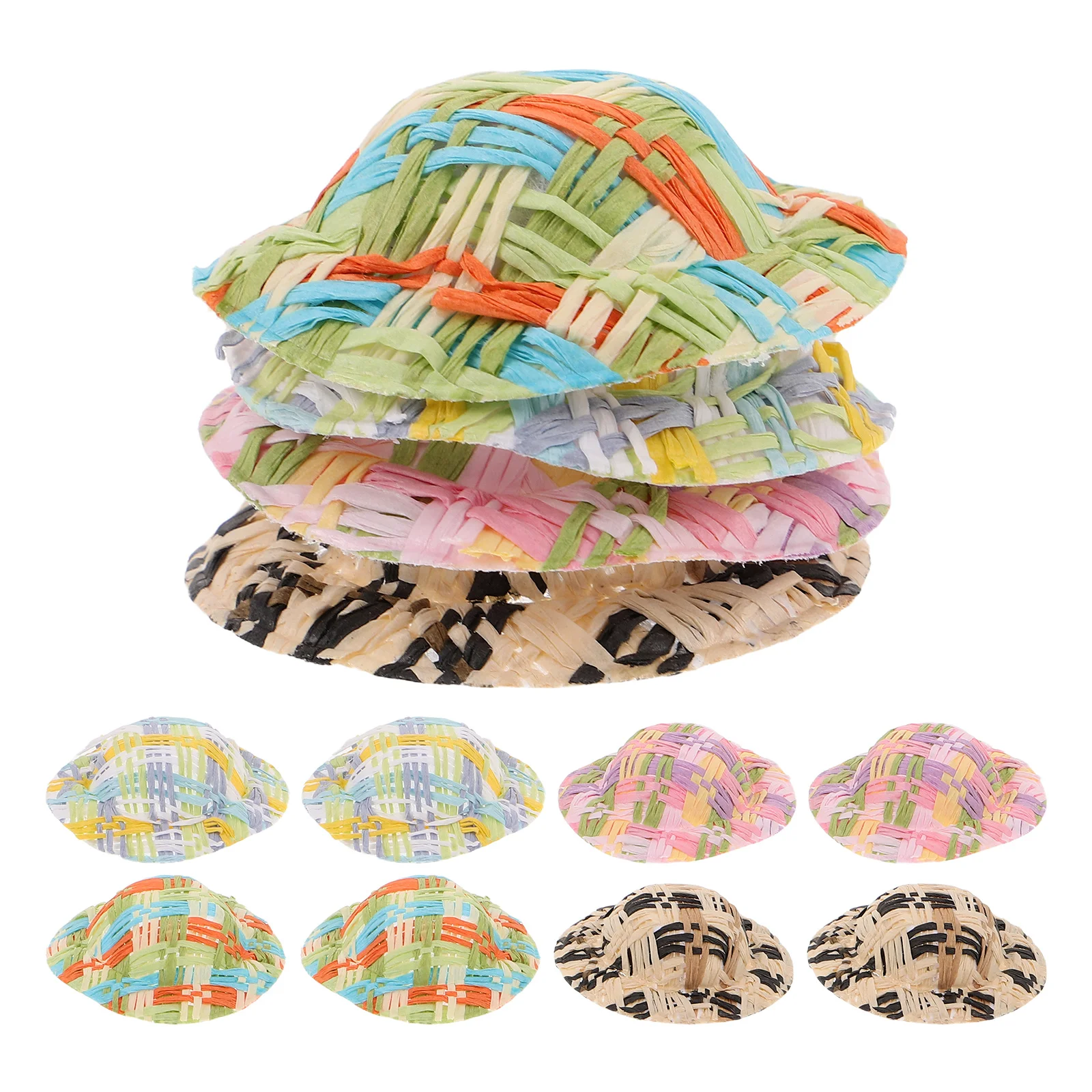 

Flower Arrangement Weaving Mini Sun Hat Decorative Craft for DIY Wedding Party Favor Accessories Floral Headdress