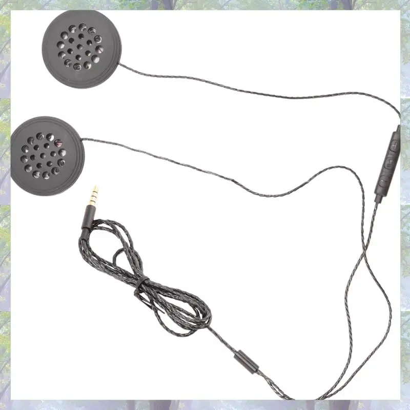 3X Motorrad Helm Headset Lautsprecher 3,5 Mm Klinke Wired Kopfhörer Kopfhörer Kopfhörer Mit HD Mikrofon