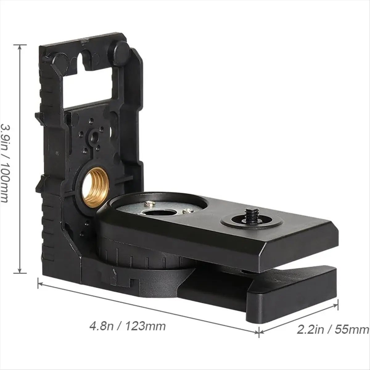 HOME USE-A Infrared Level L-Shape Adapte Magnetic Pivoting Base for Wall Ceiling Mount,Alternative to A Standard 1/4in,5/8in Thr