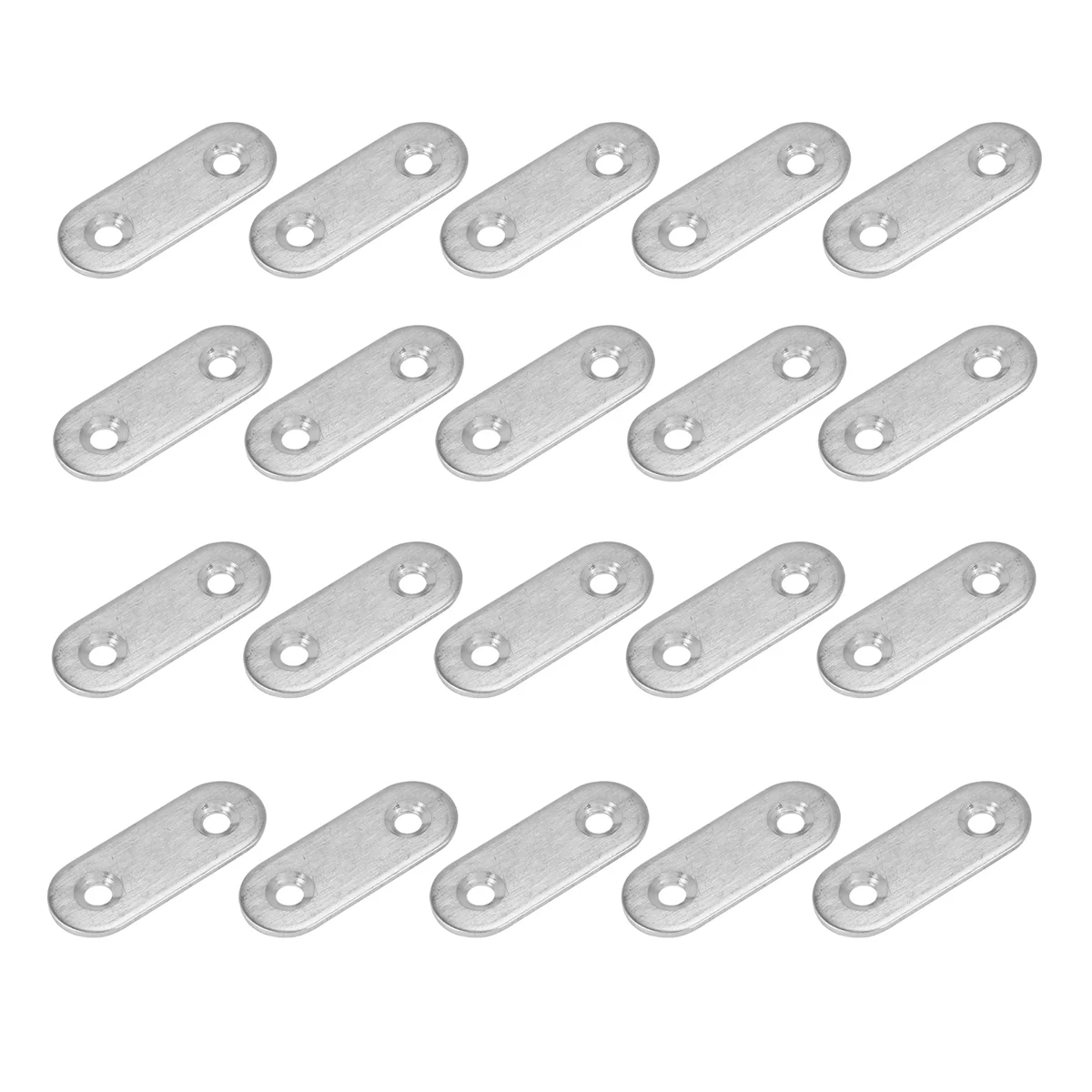 HOT Stainless Steel Flat Bracket Straight Mending Fixing Plates 40mm 20pcs