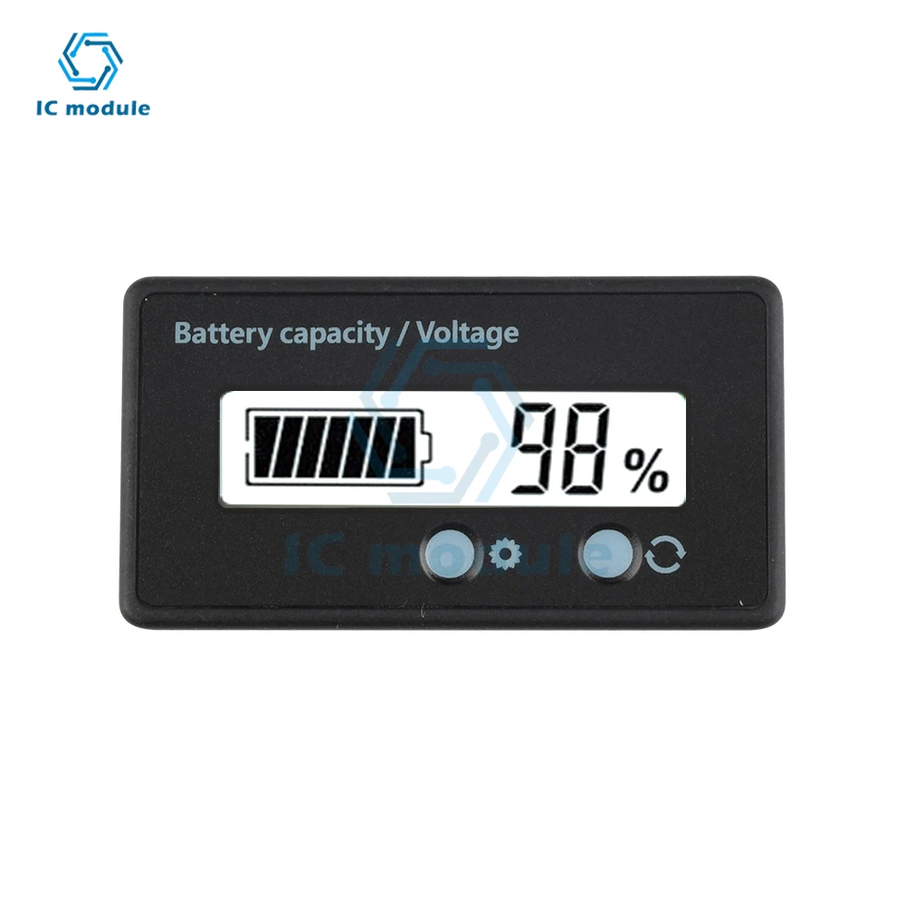 6-73V lead-acid lithium battery universal power display meter GY-6S Battery Level Indicator lead-acid battery Capacity Tester