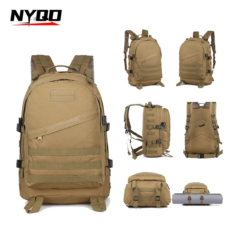 

Outdoors Mountaineering Sports Shoulder Bag Men Camouflage Waterproof Tactical 3D Shoulder Bag Travel Backpack рюкзак мужской