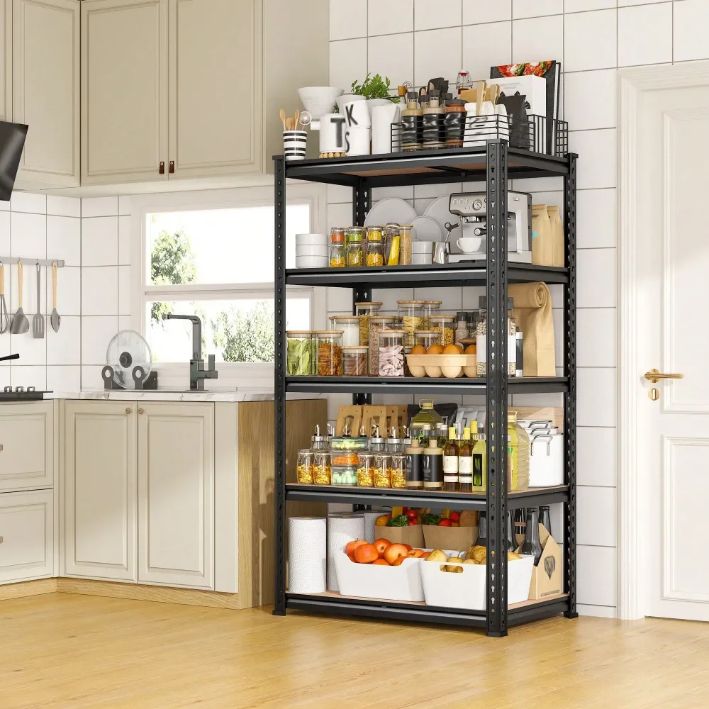 Garage Shelving Storage Shelf Shelves Utility Shelves 60 H Metal Shelving 2020LBS Adjustable Garage Shelf For Kitchen Warehouse