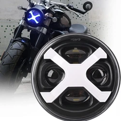 5,75-calowy reflektor motocyklowy LED do Dyna Softail Sportster 883 XL883 FXCW 5 3/4 