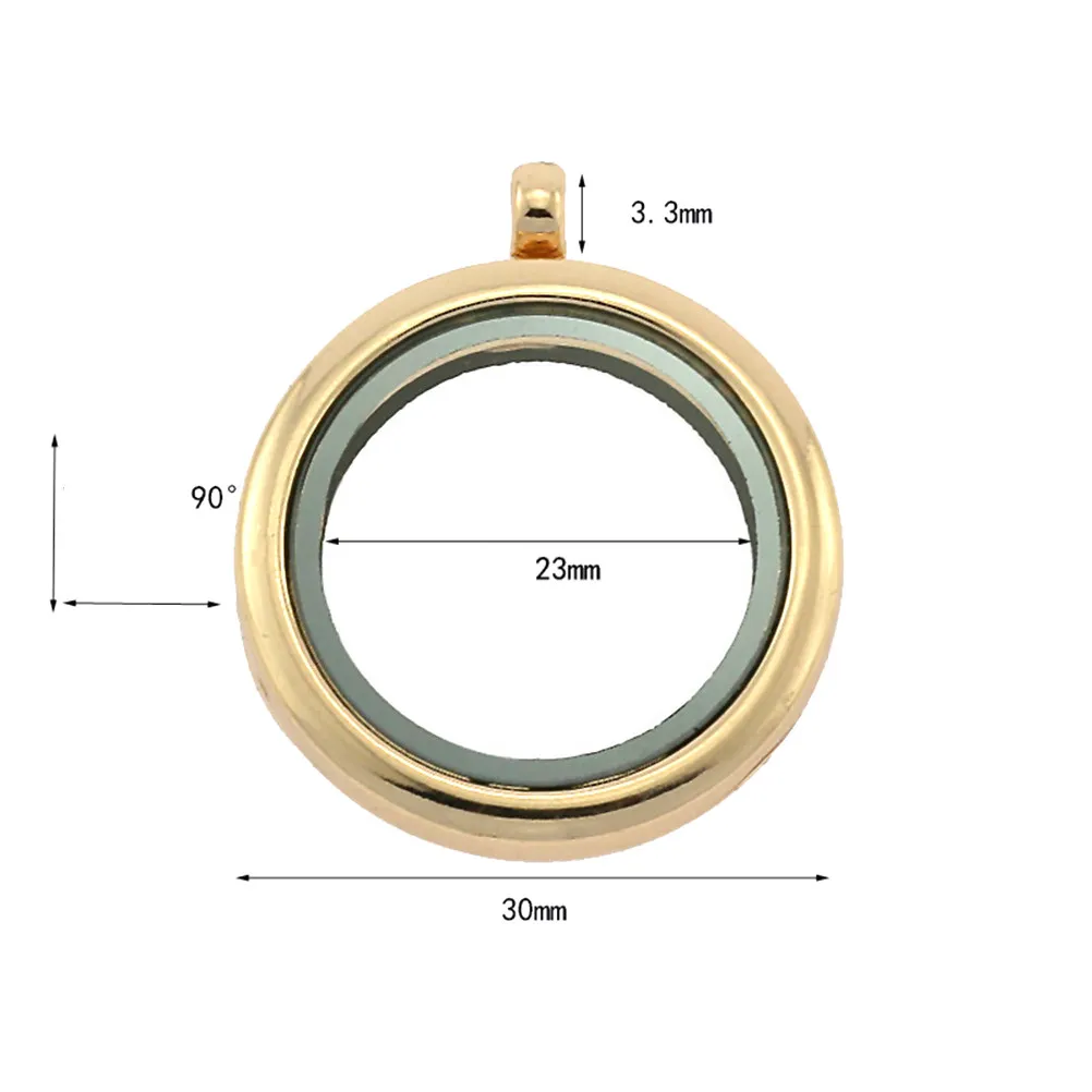 

2 шт. стеклянные подвески из сплава для самостоятельного изготовления ожерелий, круглые компоненты-шармы, легкие капсулы для хранения фотографий, для рукоделия, для женщин