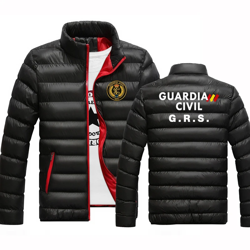 Jaqueta de Proteção contra o Frio para Montanhismo com Estampa do Logo da Guardia Civil Espanhola para Homens, Coleção Outono/Inverno 2026
