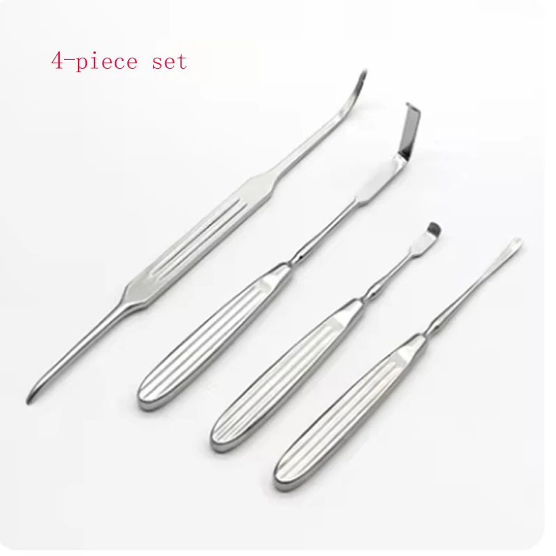 Nasal plastic surgery instruments for rib cartilage, professional cartilage peelers, retractors and peelers, double headed