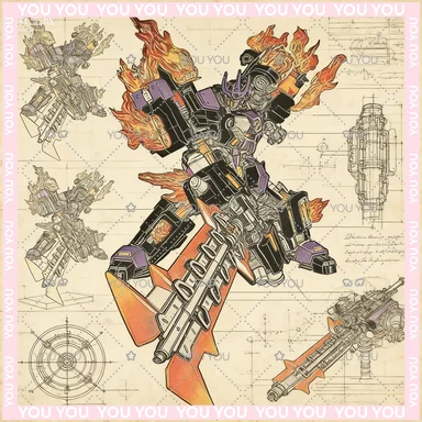 

[In Stock] Transformed Toys Iron Factory IF EX-72 EX72 Fallen Chaos Flame Mini Action Figure Toy Gift Collection