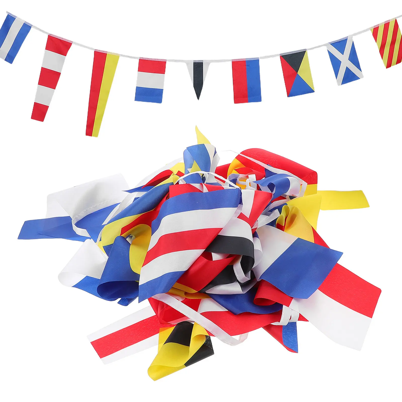 40Pcs Boat Signal Flags International Nautical Signal Code Banner Set Heavy Duty Weatherproof for Marine Navigation Ship