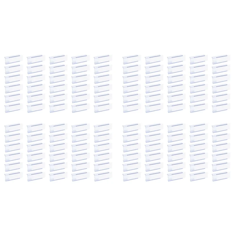 ABXF-Wire Shelf Label Holders, 120 Pack Plastic Wire Shelf Label Clips With Label Paper Removable Wire Rack Label Holder