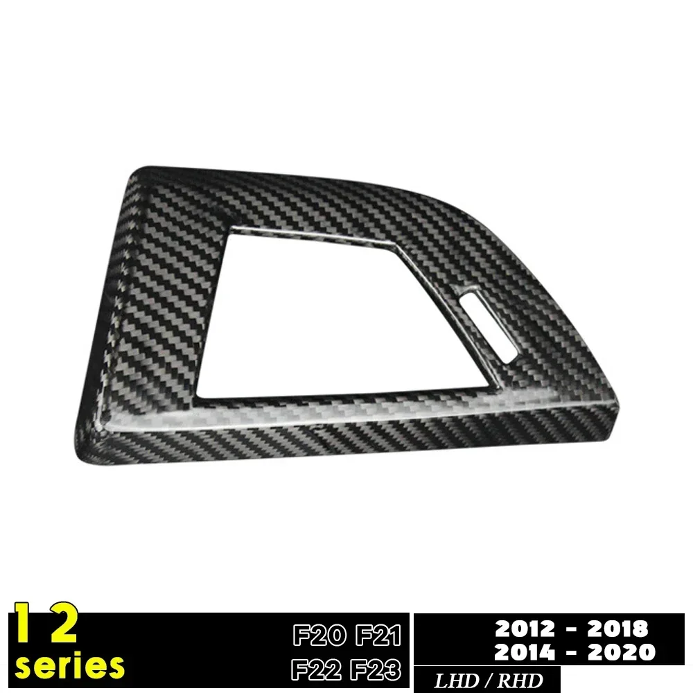 Stick-on Dry Carbon Fiber Driver Side Air Vent Moulding Trim for BMW 1 Series F20 F21 2012 - 2018 2 Series F22 F23 2014 - 2020