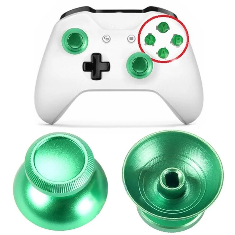 2PC Metal Analog Joystick Thumb Stick Grip Cap Gamepad Repair For DualSense 5 PS5 Playstation 4 PS4 Slim Pro XBOX ONE Controller