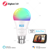 B22 Zigbee Smart Bulb Lamps  220V Led RGBCW Light Voice Control Timing Home Assistant APP Works With Alexa Google Home 2MQTT