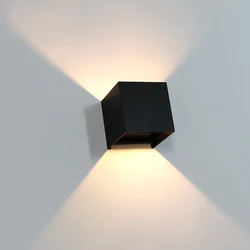 LED Wall Light Indoor Living Room Bedroom Lighting Outdoor Waterproof IP65 Garden Wall Lamp Aluminum AC90-260V
