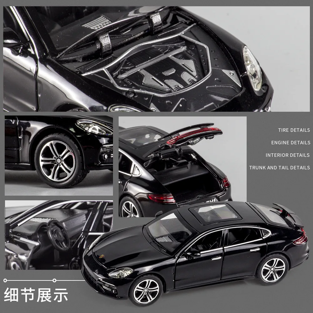 1:32 Porsche Panamera Druckguss Metall legierung Auto Modell Sound & Licht Spielzeug Auto Zentral steuerung Ornamente Geschenk für Kinder a47