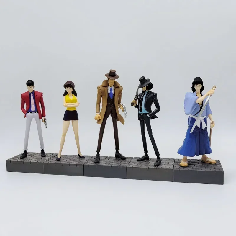 Lupin III EX CASHAPON Rupan Sansei Daisuke Jigen Fujiko Mine Koichi Zenigata Goemon Ishikawa Action Figure Model Ornament Toys