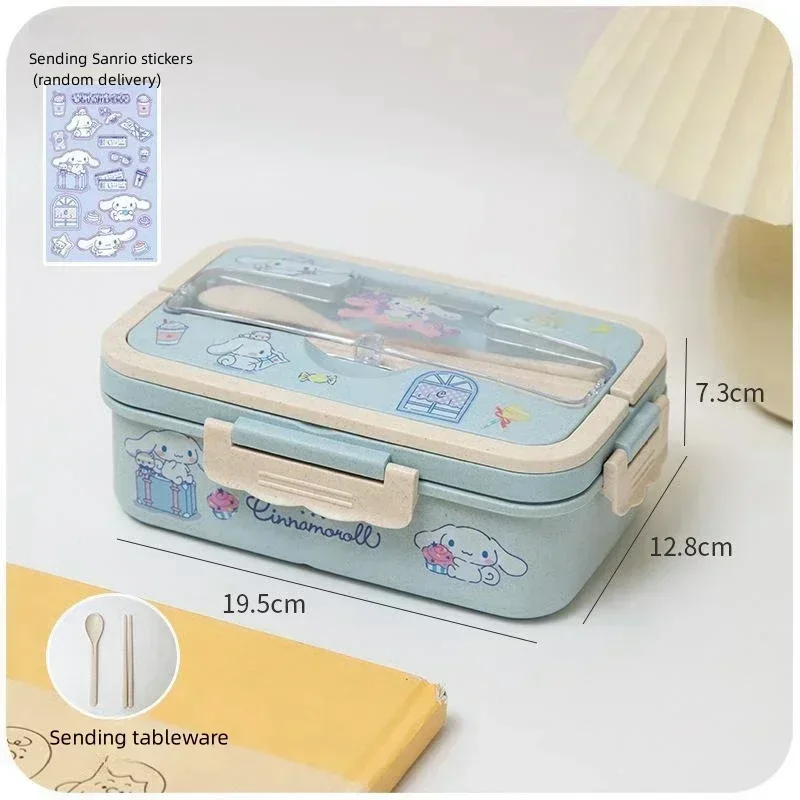 Sandos Anime Kawaii Cinnamoroll Lunch Box per bambini con artefatto di riso carino grande capacità studente Lunch Box regalo di natale