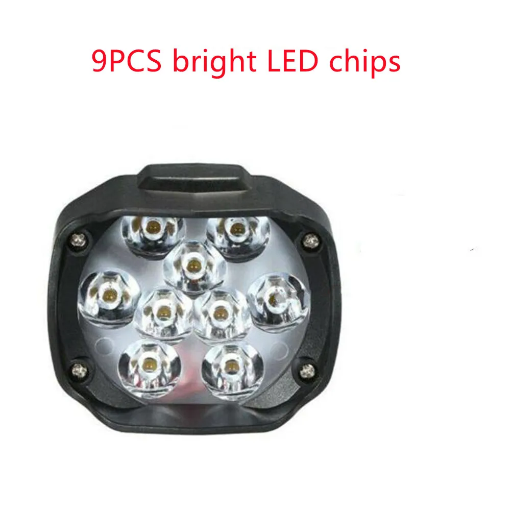 Light Motorcycle Light 12V-100V Motorcycle Spot 9 LED Driving Light Fog Lamp Headlight Spotlight Bright 100% Brand New