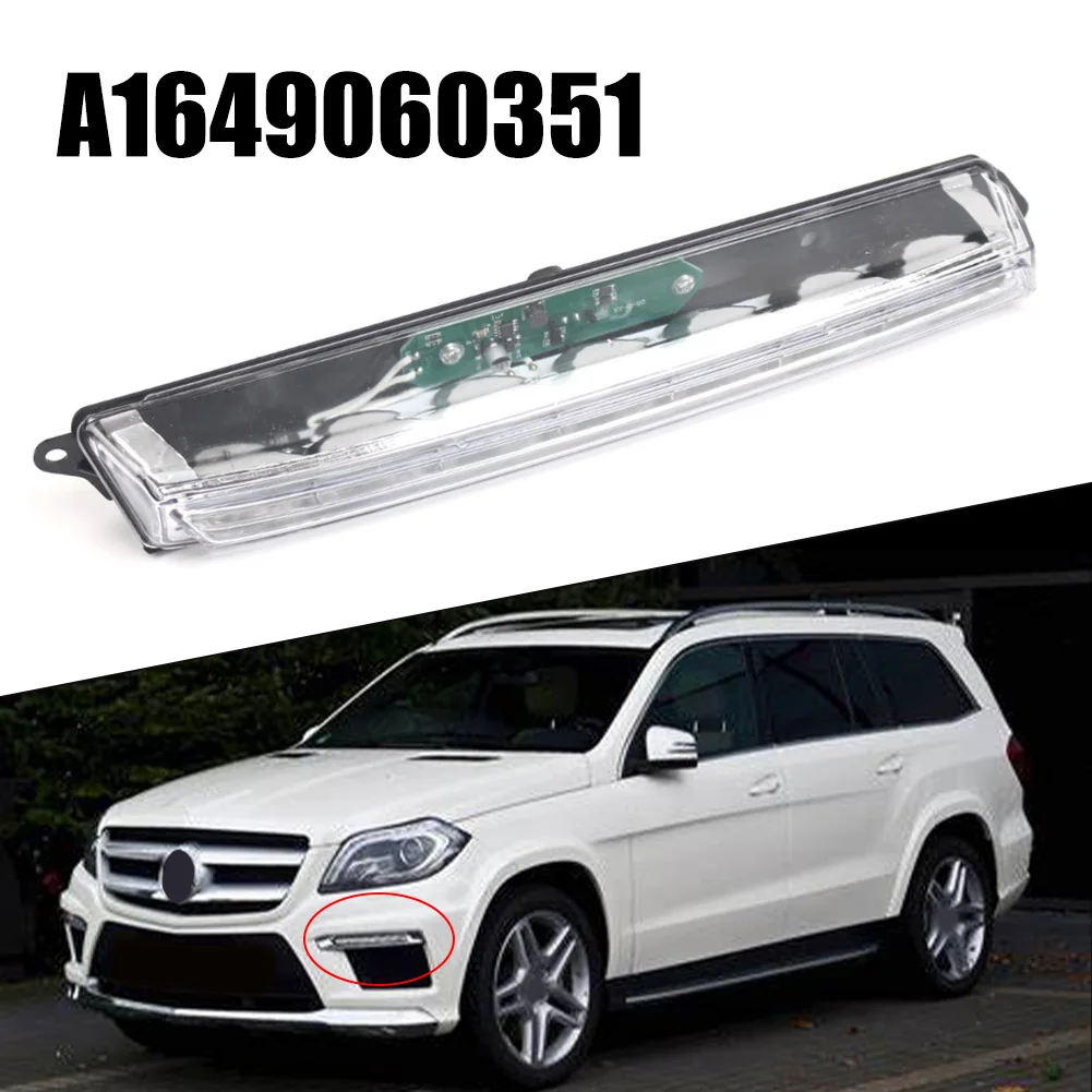 Vehicle Safety Lighting Black LED Daytime Running Light Daytime Running Light For Car X166 X164 W166 Quick Installation Features
