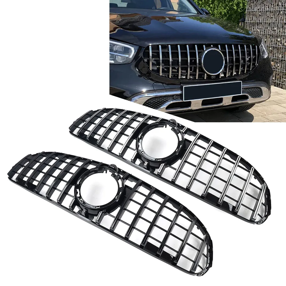 

Car GTR Style Front Bumper Grille Radiator Hood Grill For Mercedes Benz GLC Class W253 X253 GLC300 GLC350 GLC43 2020 2021 2022