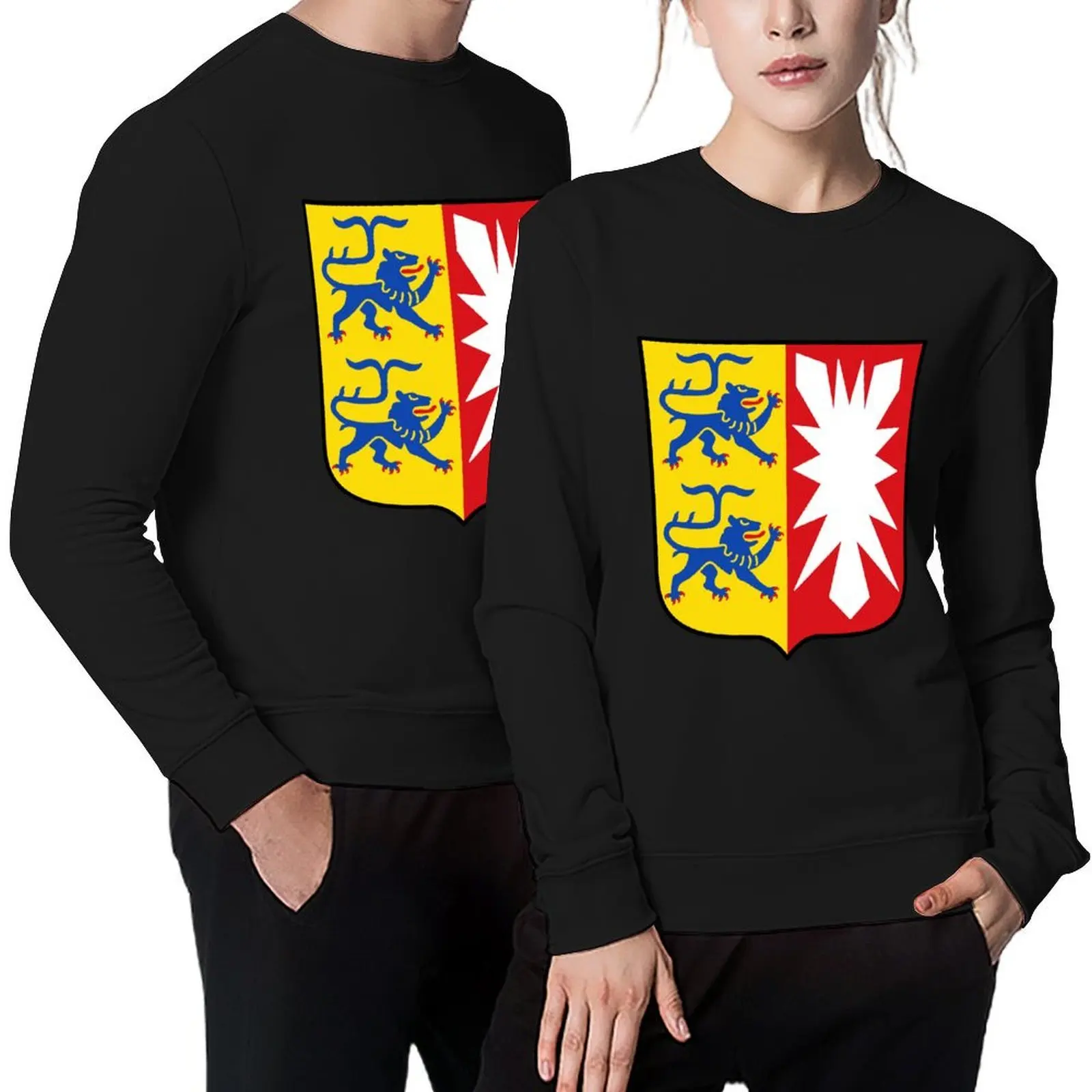 

Schleswig-Holstein wappen coat of arms Pullover men's sweat-shirt set autumn korean autumn clothes mens clothes sweatshirt male