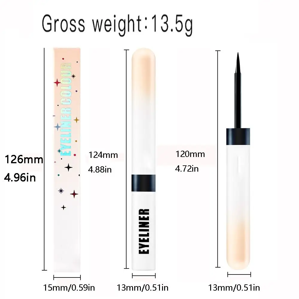 Ultra dünner flüssiger Eyeliner Bleistift wasserdichter schweiß fester Regenbogen Eyeliner Stift langlebiger bunter matter Eyeliner