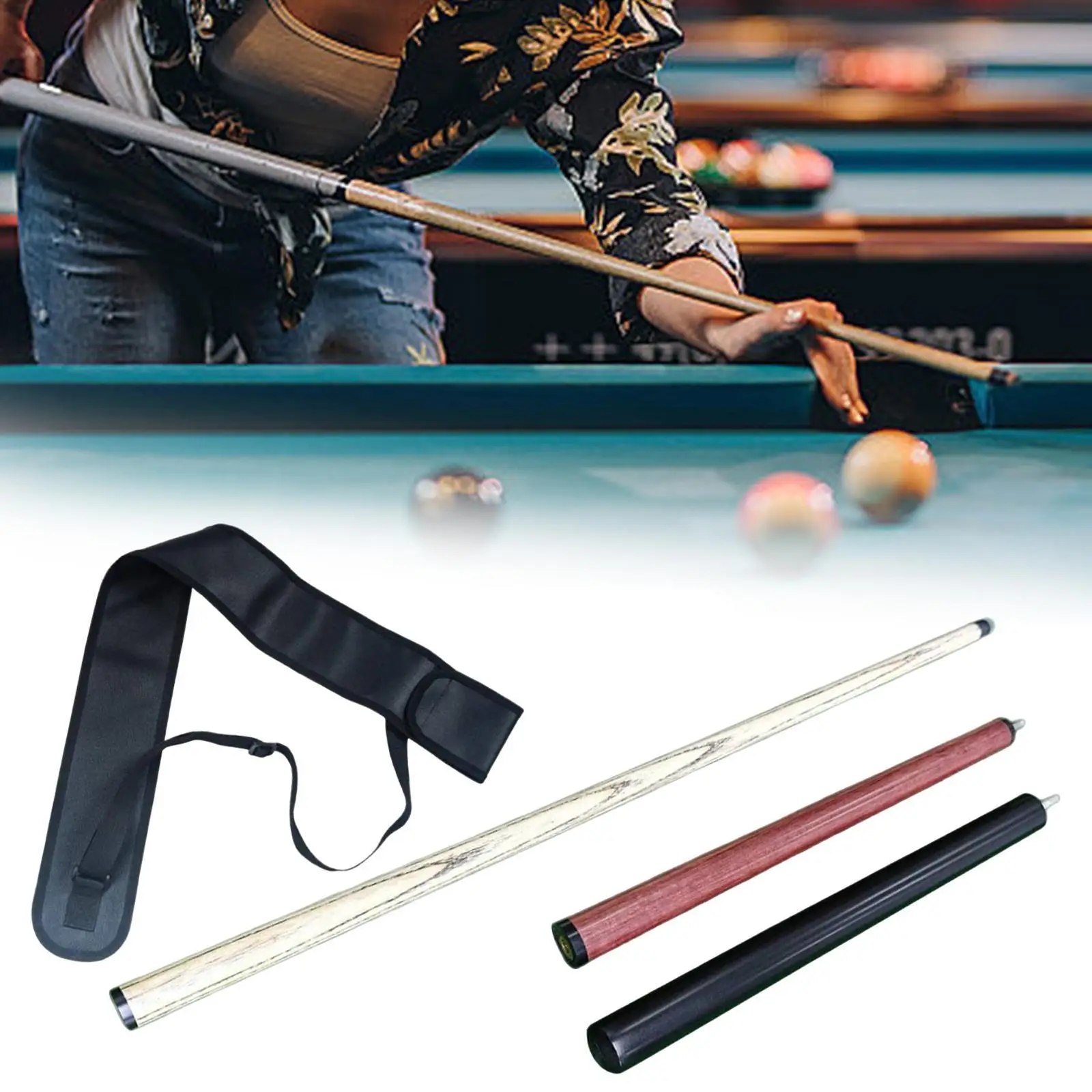 

Billiard Pool Cue Snooker Cue Lightweight Handcraft Practical Accessories Supplies for Billiard Players Adults Training