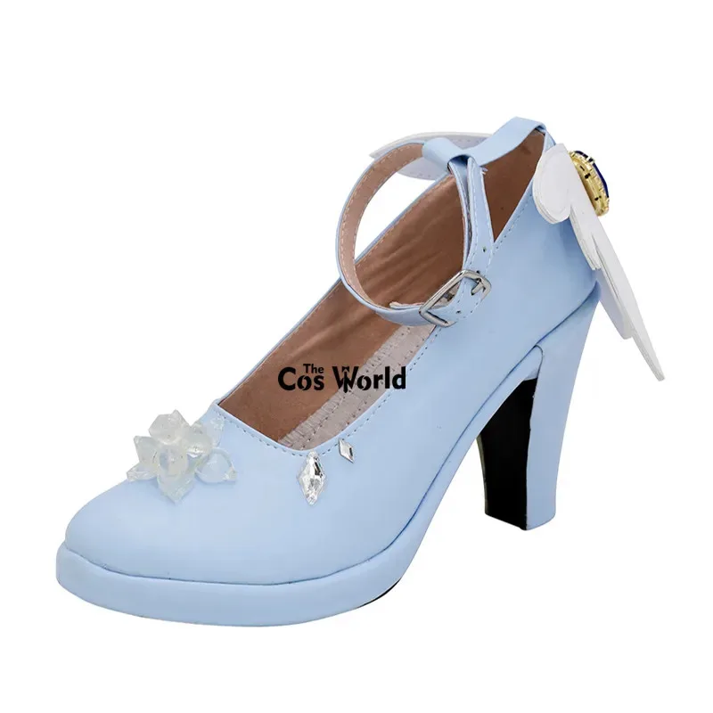 Sepatu Hak Tinggi Cosplay Anime Miku Snow qq6812019 yang Dapat Disesuaikan