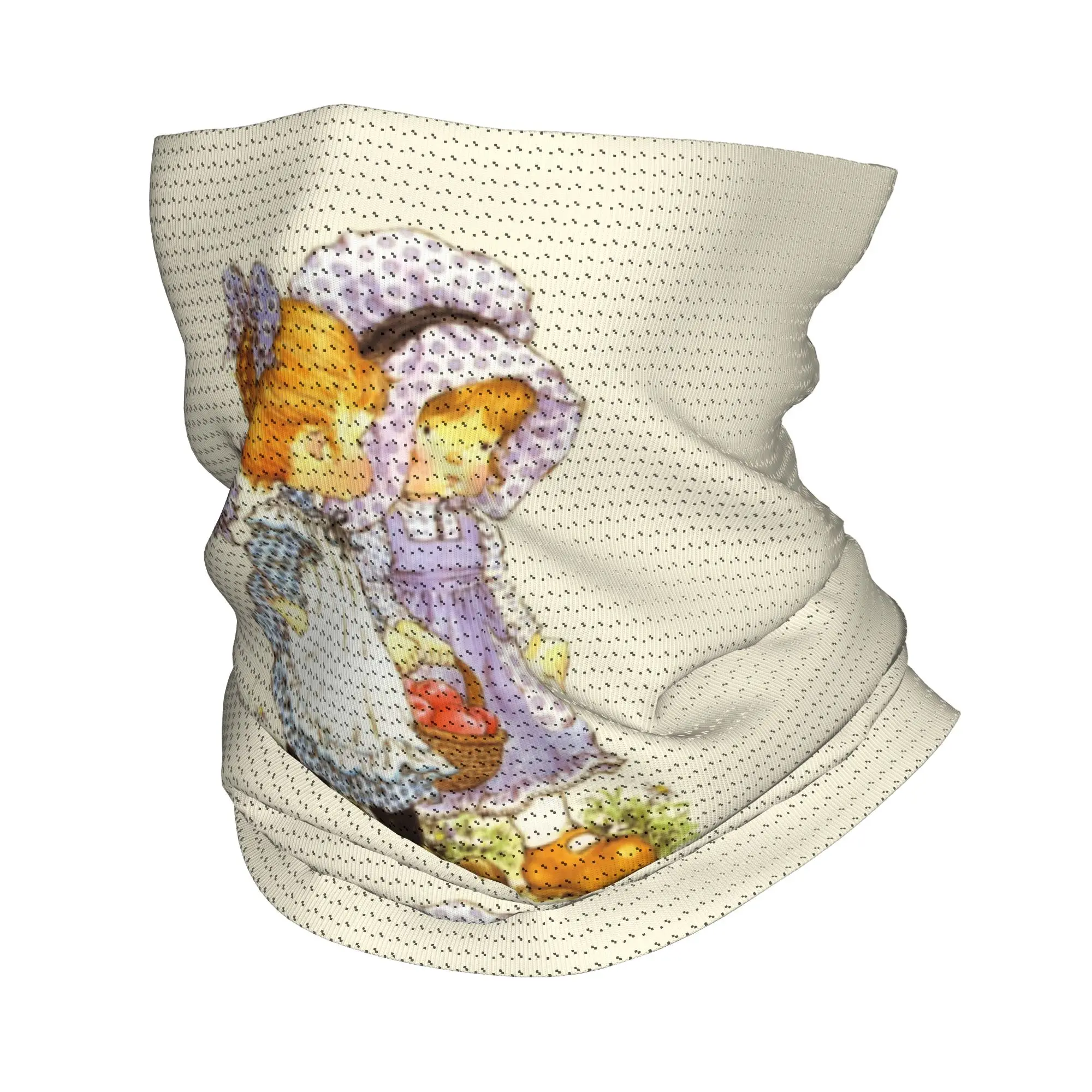 

Custom Cartoon Sarah Kay Neck Gaiter Women Men UV Protection Winter Girl Bandana Scarf for Cycling