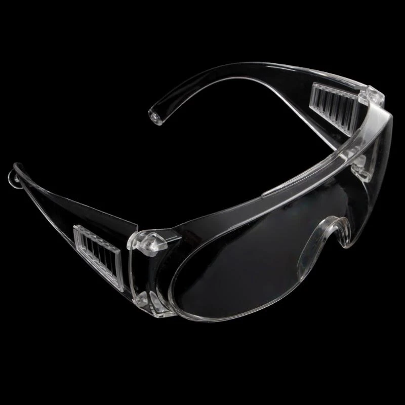 Gafas seguridad e06b sobre los anteojos envueltos alrededor del transparente cristal para protección Las gafas son