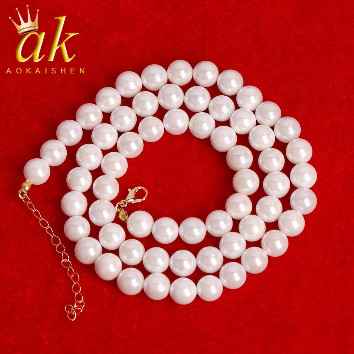 

Aokaishen Pearl Necklace for Men Hip Hop Jewelry Adjustable 2022 Trend Best Selling Drop Shipping Items