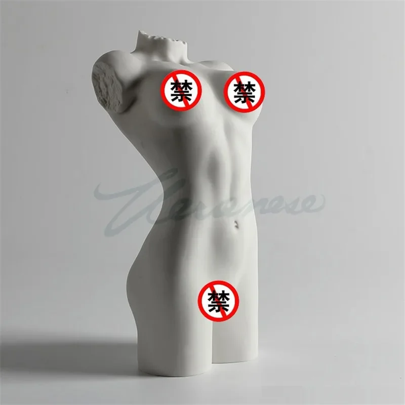 Modern Creative Matt Glaze Ceramic Naked Lady Art Sculpture Nude Girl Statue Ceramic Craft Home Decor Gifts Interior Figurine