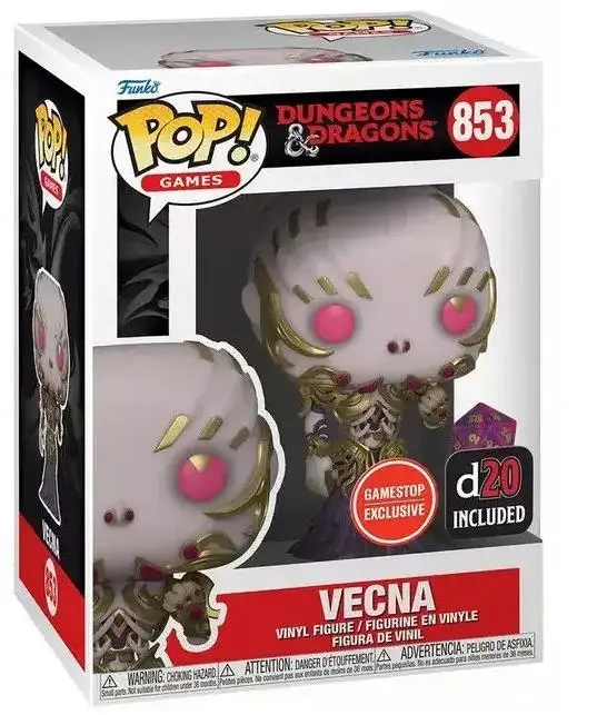 Funko Pop Dungeons&Dragons Vecna 853 #   Figura de Vinilo de 10 cm, Muñeco Coleccionable de PVC, Juguetes para Niños, Regalo de Cumpleaños