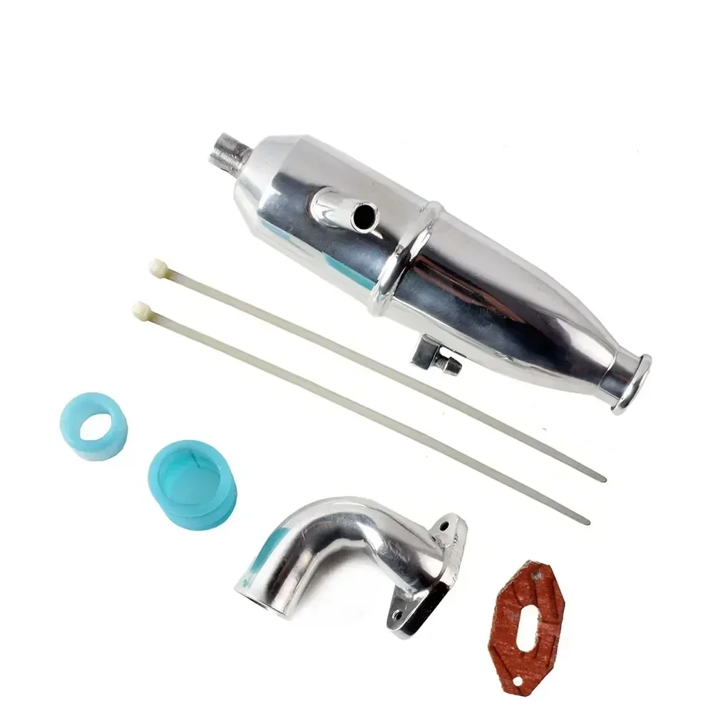 HSP 1:10 oil truck aluminum alloy exhaust pipe exhaust pipe 102009 02026 with elbow hose