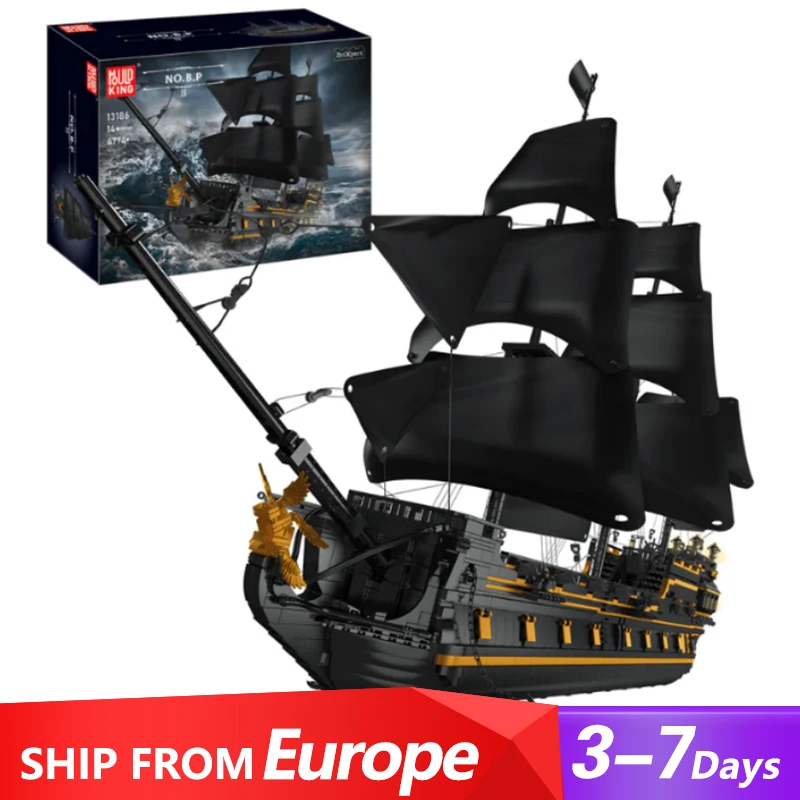 Creative Expert MOC Pirate Ship Black Pearl Pirate Ⅱ Sailboat Model 5266PCS Building Blocks Brick Toy for Kids Children Gift