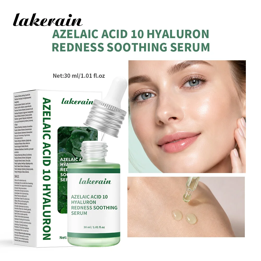 Azelaic Acid Hyaluronic Redness Soothing Serums Calming Sensitive Skin Lightweight Hydrating Face Serum Relief Facial Treatments