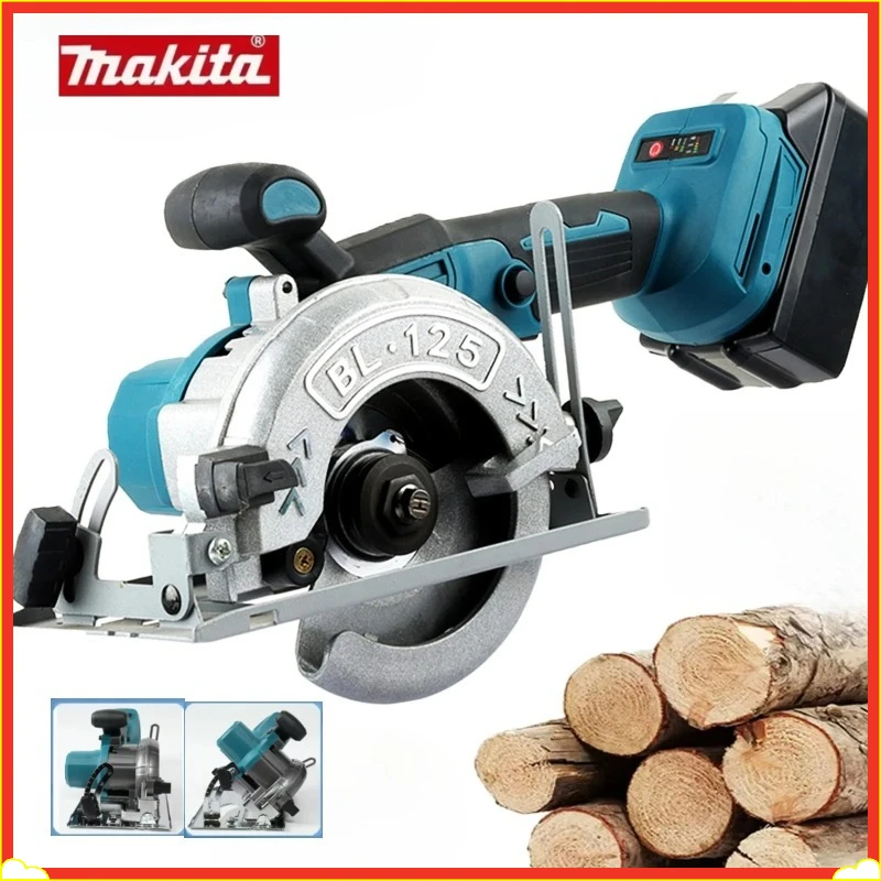 

Аккумуляторная циркулярная пила Makita 5 дюймов для батарей Makita (батарея в комплект не входит), регулируемая электрическая пила для дерева и камня, только инструмент.