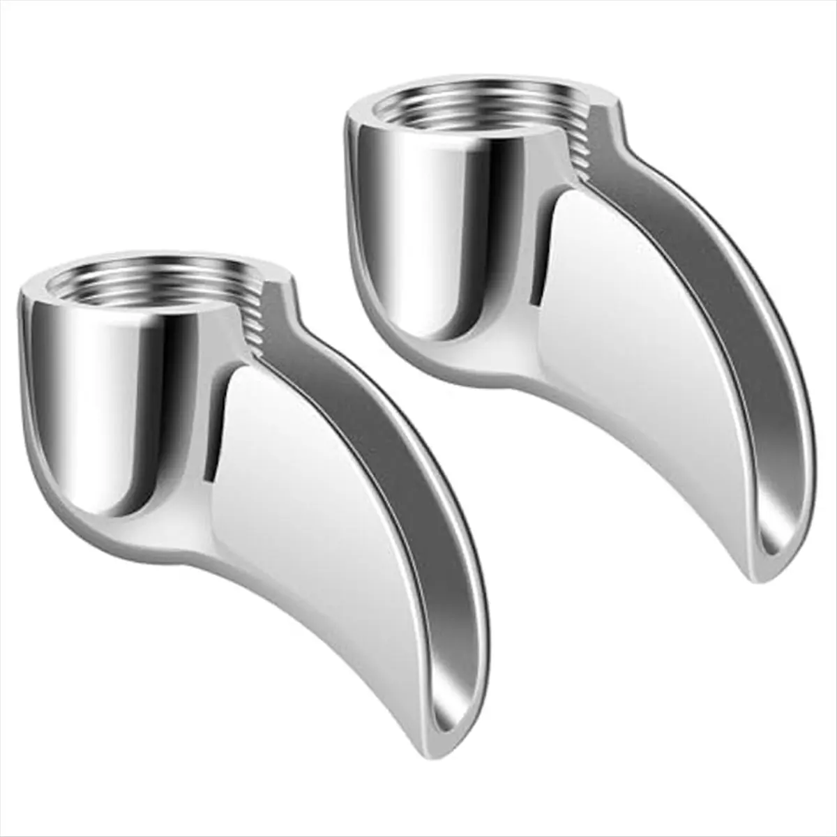 A20I 2Pcs Single Portafilter Spout,Coffee Machine Portafilter Spout,Drain Diverter Nozzle,for 58mm Espresso Machine A