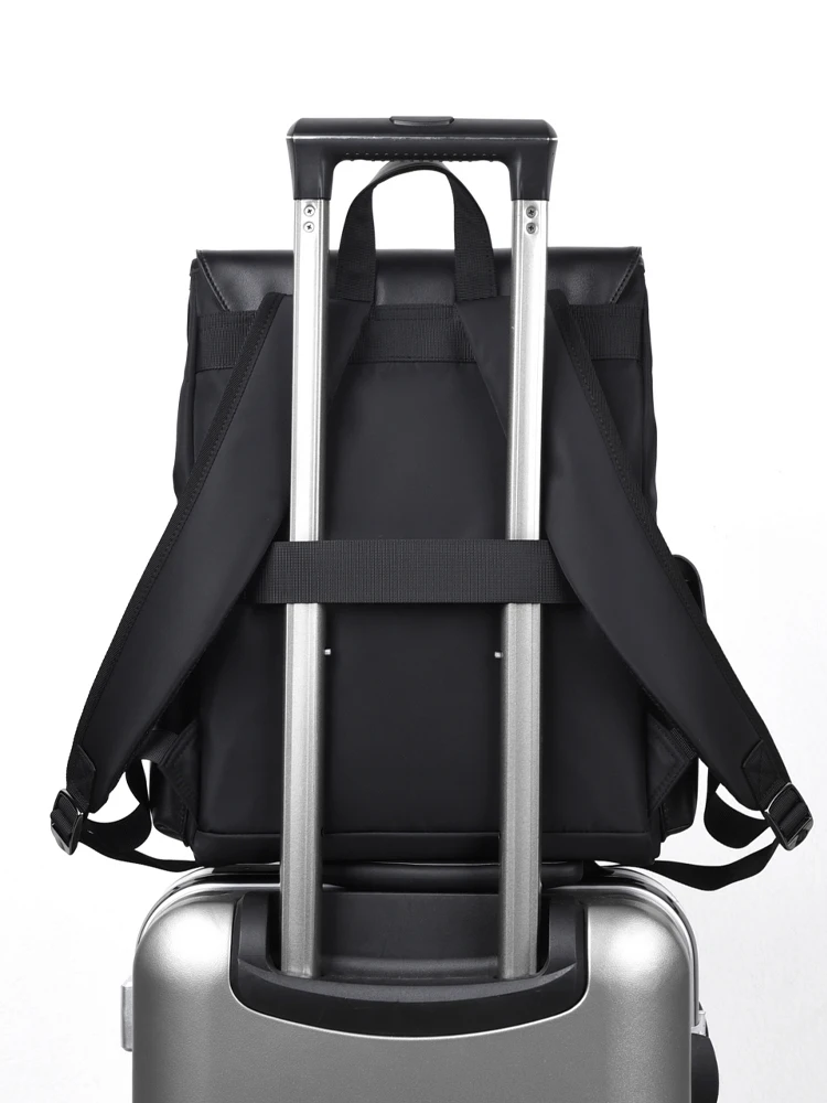 กระเป๋าผ้ากันน้ำทรงสี่เหลี่ยมสำหรับผู้ชาย สะพายไหล่แบบพับได้ น้ำหนักเบา เหมาะสำหรับเดินทางและใช้งานทั่วไป