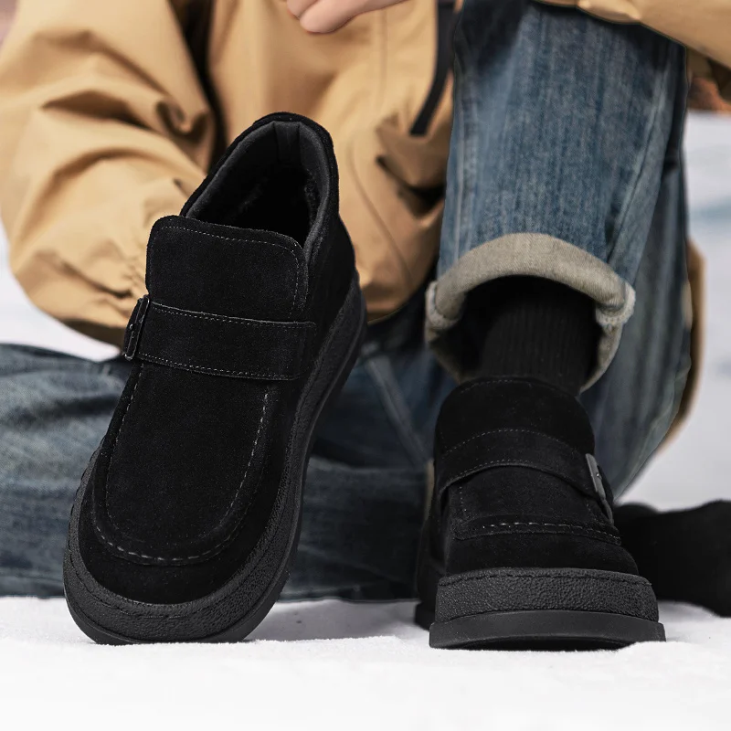 أحذية رجالي فاخرة الرجال أحذية من الجلد عادية لينة مصمم الأزياء المتسكعون أنيق الذكور الكلاسيكية الرجعية الخريف الشتاء Styles39-44 #4