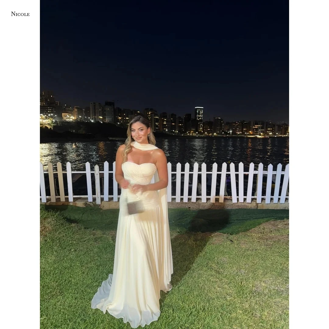 

Николь-линия Вечерние платья D/вечеринка, женское платье для выпускного вечера 2025, элегантное платье на заказ, роскошное женское платье из пряжи с вышивкой и лентой