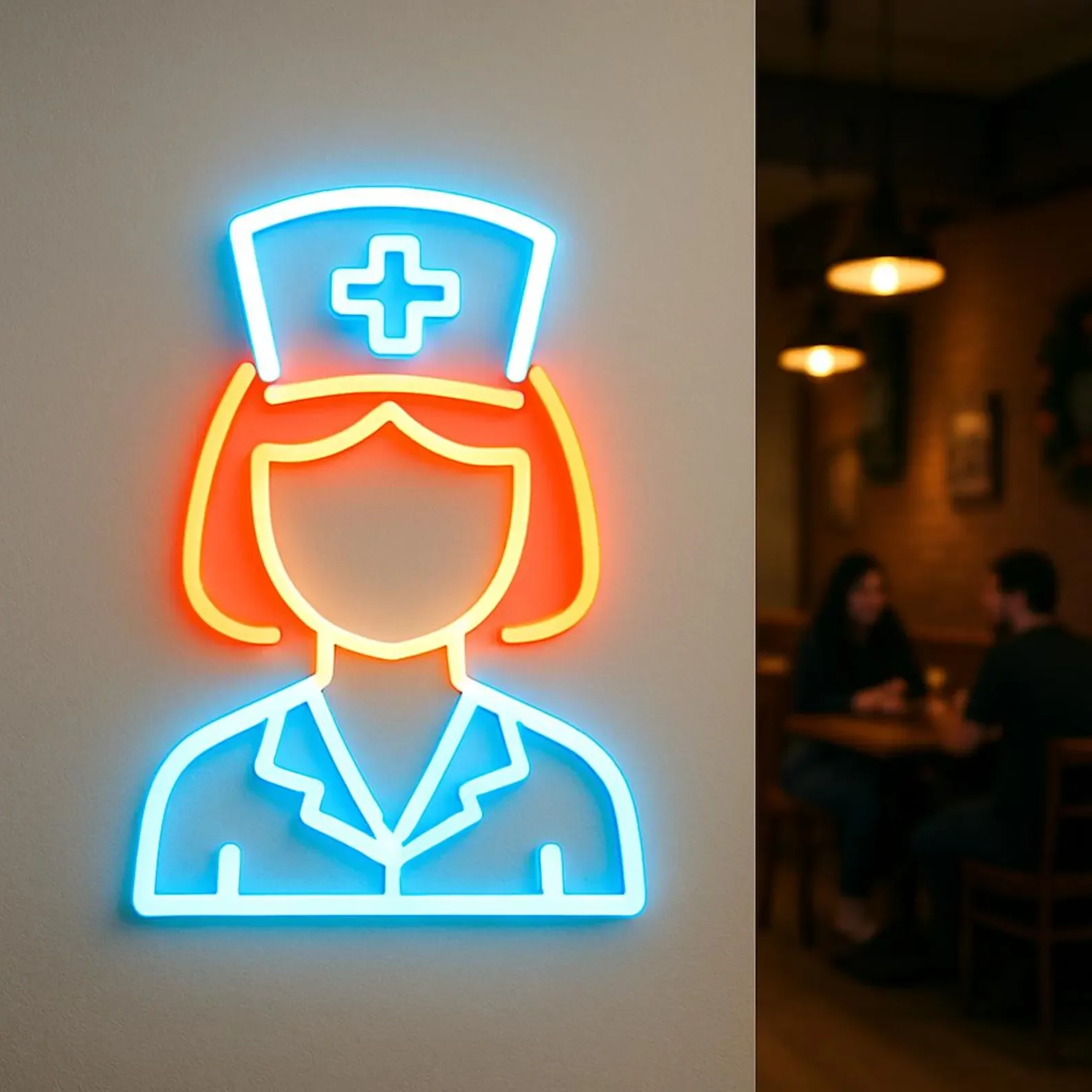 Nurse Neon Sign,Clinic Neon Sign,Hospital Neon Sign,Gift Idea Nurse,Medicine Neon Decor,Nursery Wall Decor,Nurses Cabinets Neon