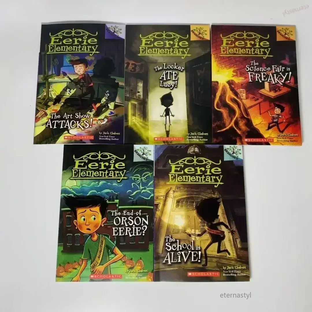 

10 Books/set Eerie Elementary Kids Books Baby English Reading Campus Theme Classics Manga Book Set for Children