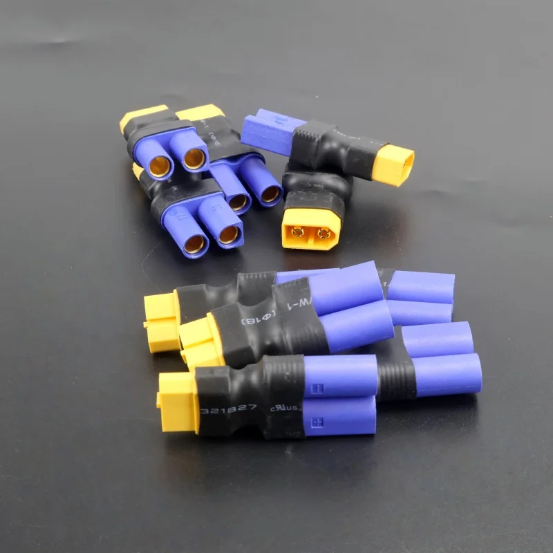 2-teiliger EC5-Stecker und -Buchse auf XT60-Stecker und -Buchse Adapter für RC FPV Lithium-Akku ESC – Detail 1