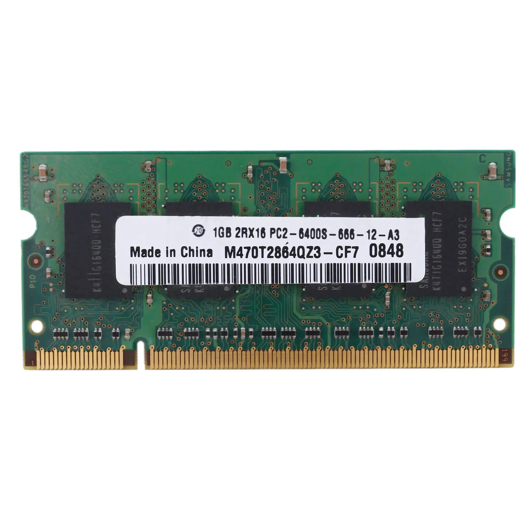 DDR2 1GB ذاكرة الوصول العشوائي للكمبيوتر المحمول 2RX16 800MHZ PC2-6400S 200Pins SODIMM ذاكرة الكمبيوتر المحمول