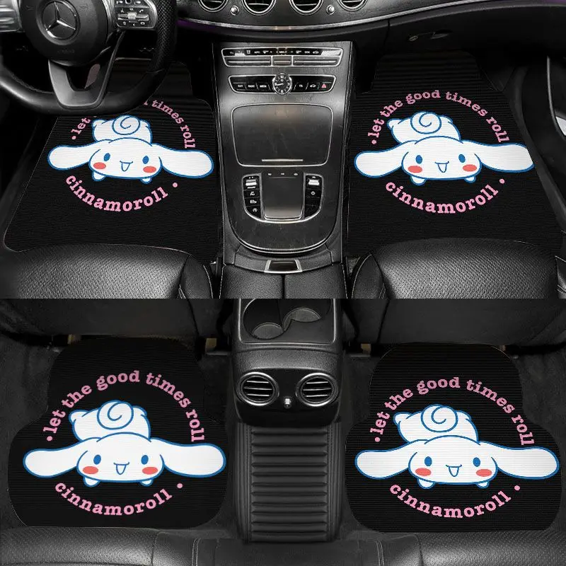 

Sanrio My Melody Kuromi Universal Car Foot Pads Car Use Carpet Four Seasons Anti-Slip Resistant To Dirt Inside The Car Decorate